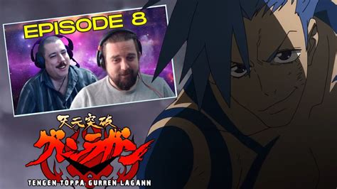 Gurren Lagann Episode 08 REACTION MASHUP .